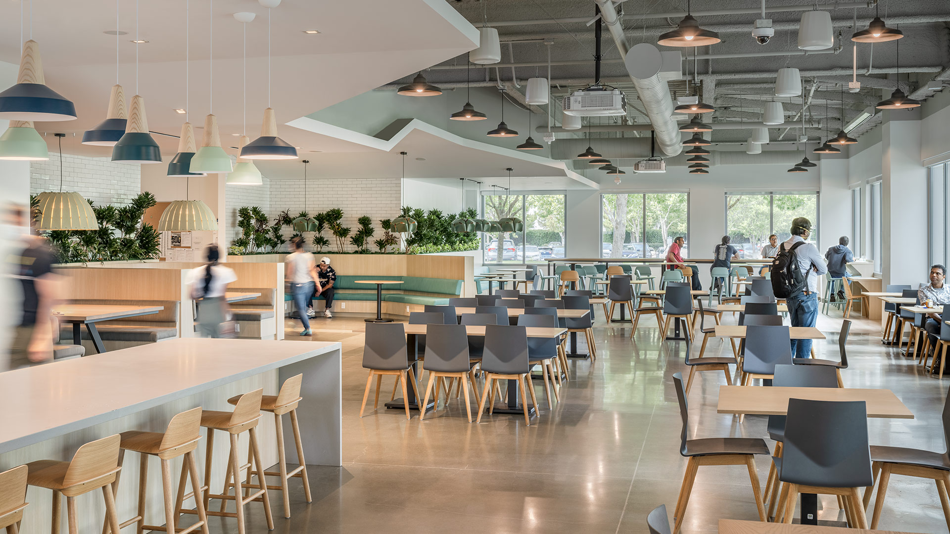 Interior breakroom at 10x Genomics