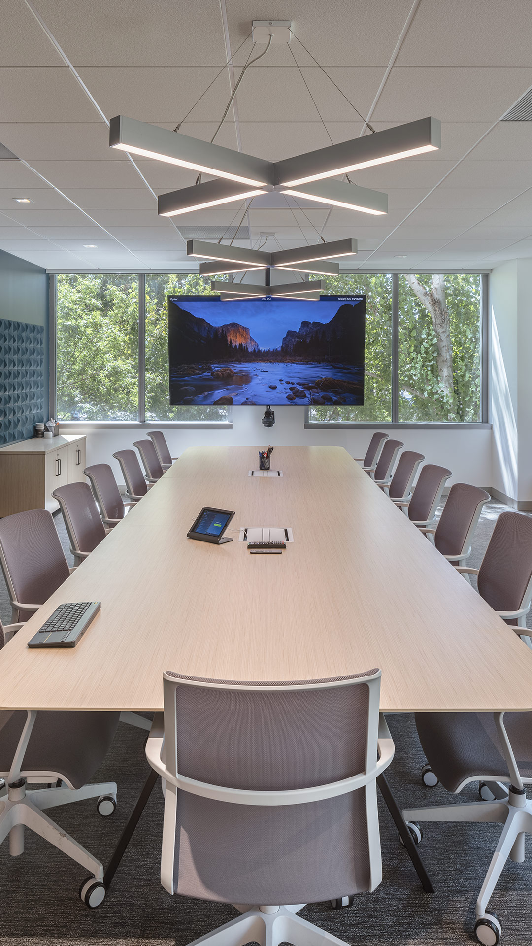 Interior conference room at 10x Genomics