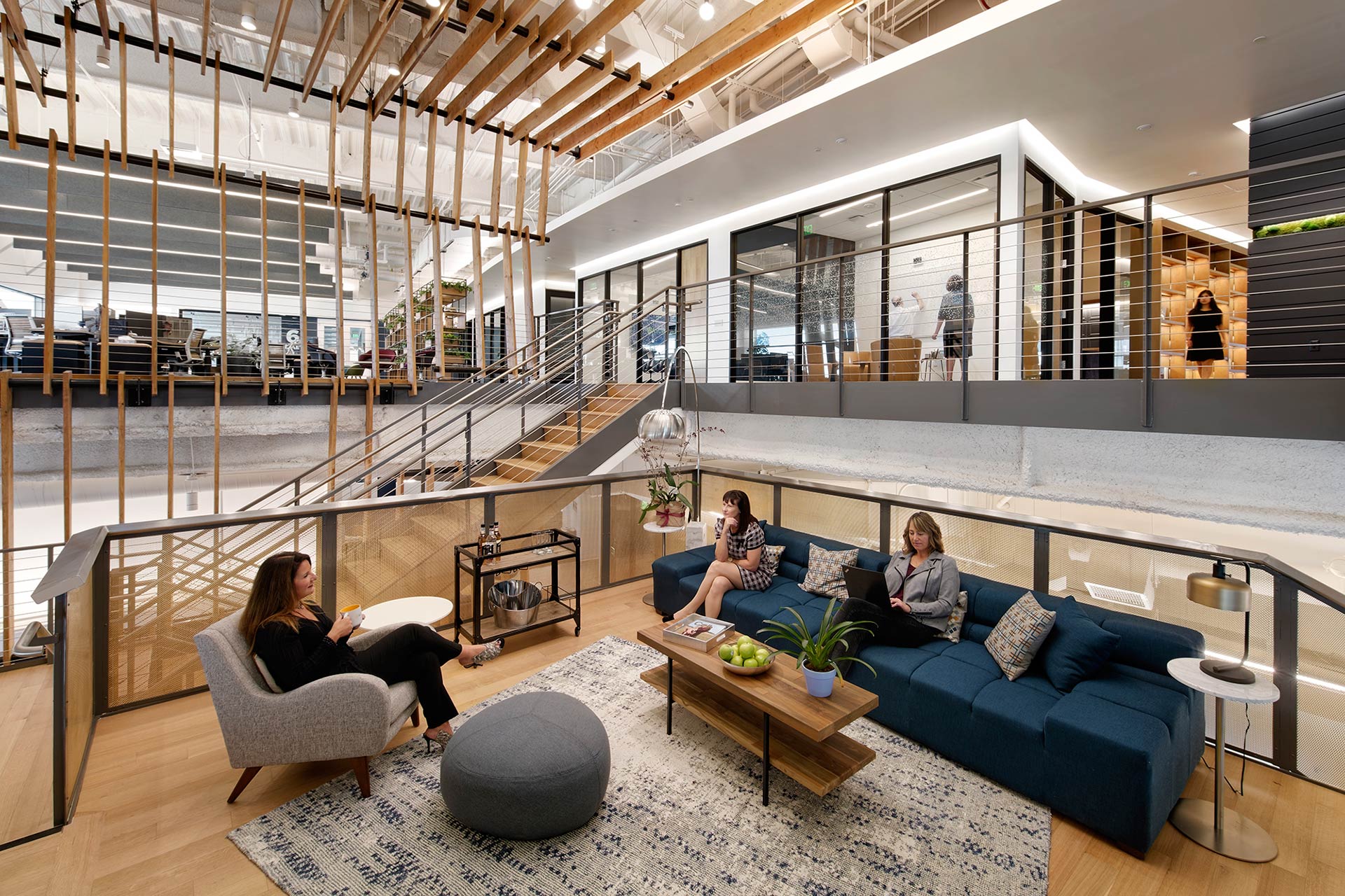 Interior at Alector life Science facility collaboration area, office