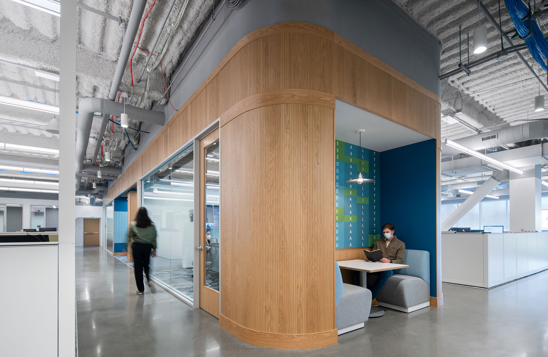 Interior at confidential client life science facility office