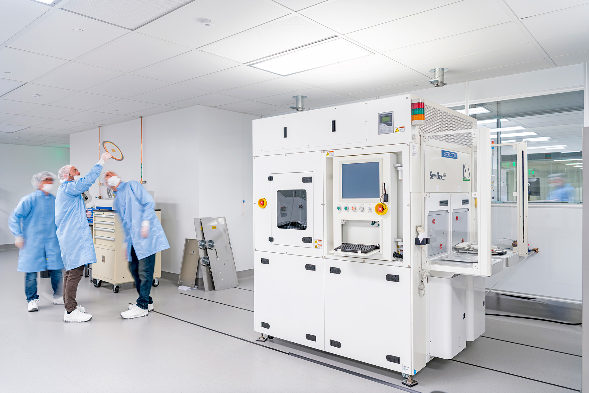 Interior at confidential client advanced technology facility laboratory and clean room