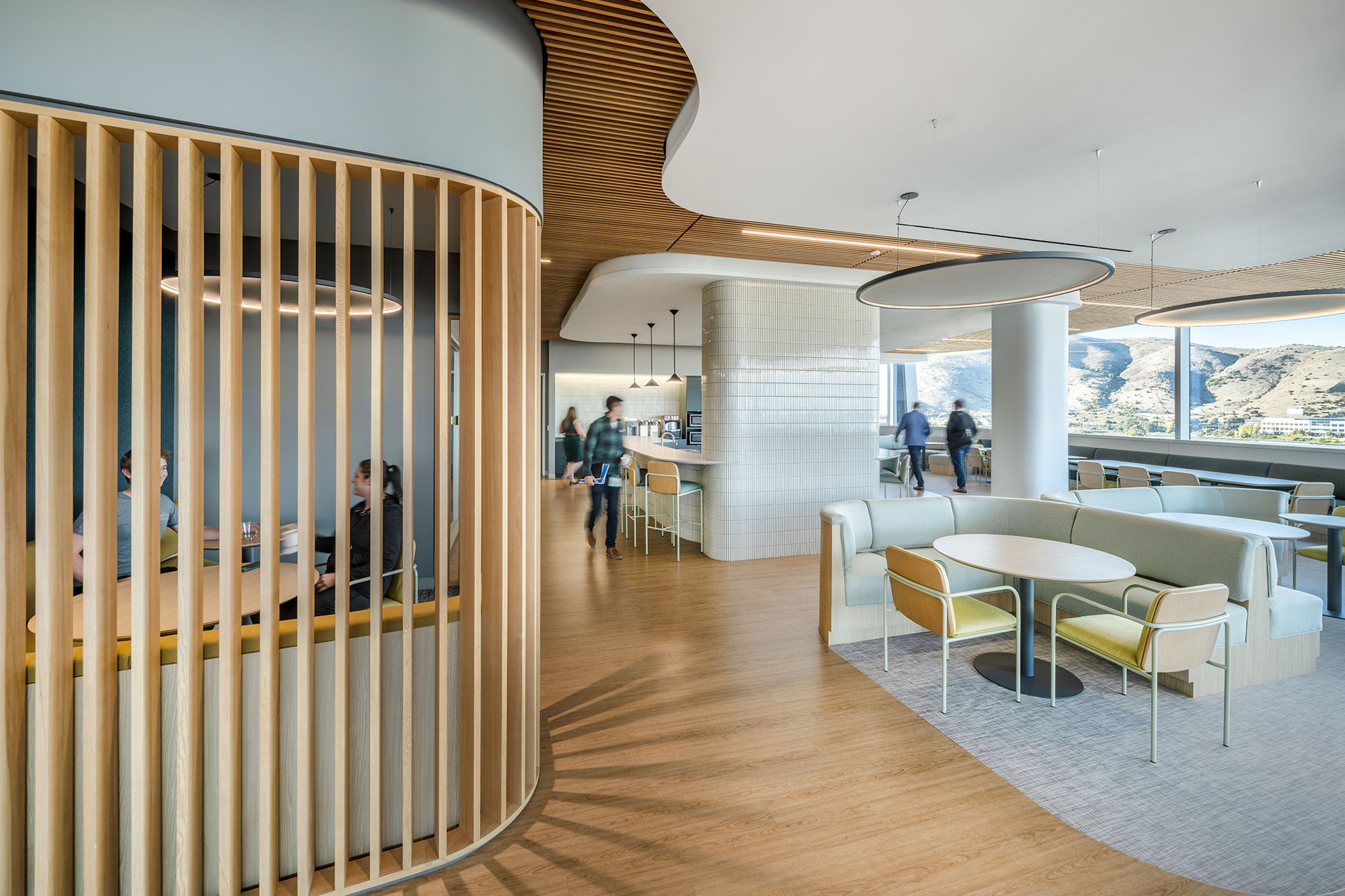 Interior amenities near stair at Cytokinetics