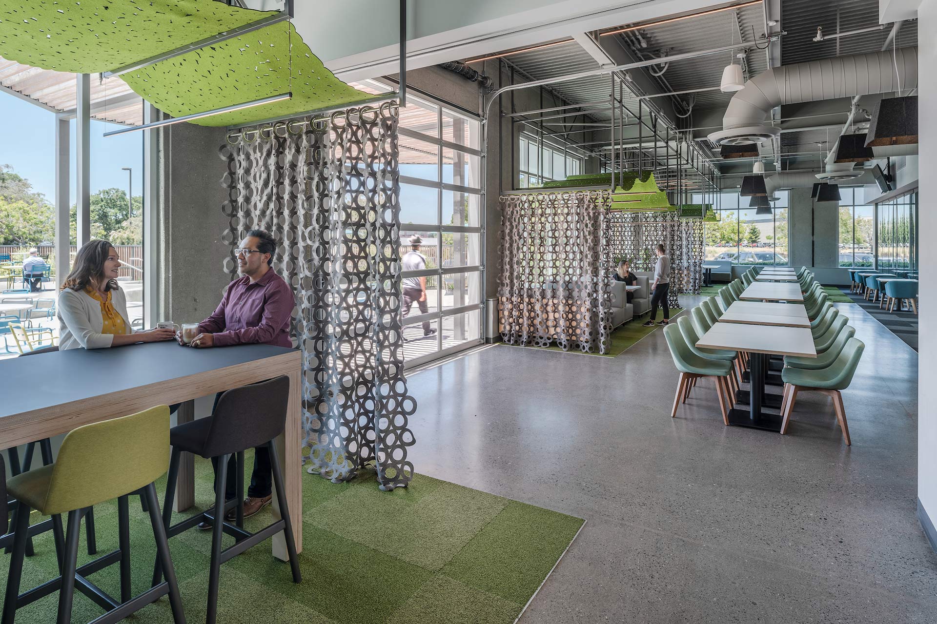 Interior at Exelixis 1851 and 1801 HBP life science facility inside breakroom support area