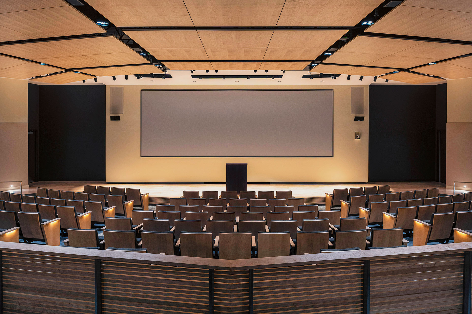 Interior at Ionis Conference Center auditorium