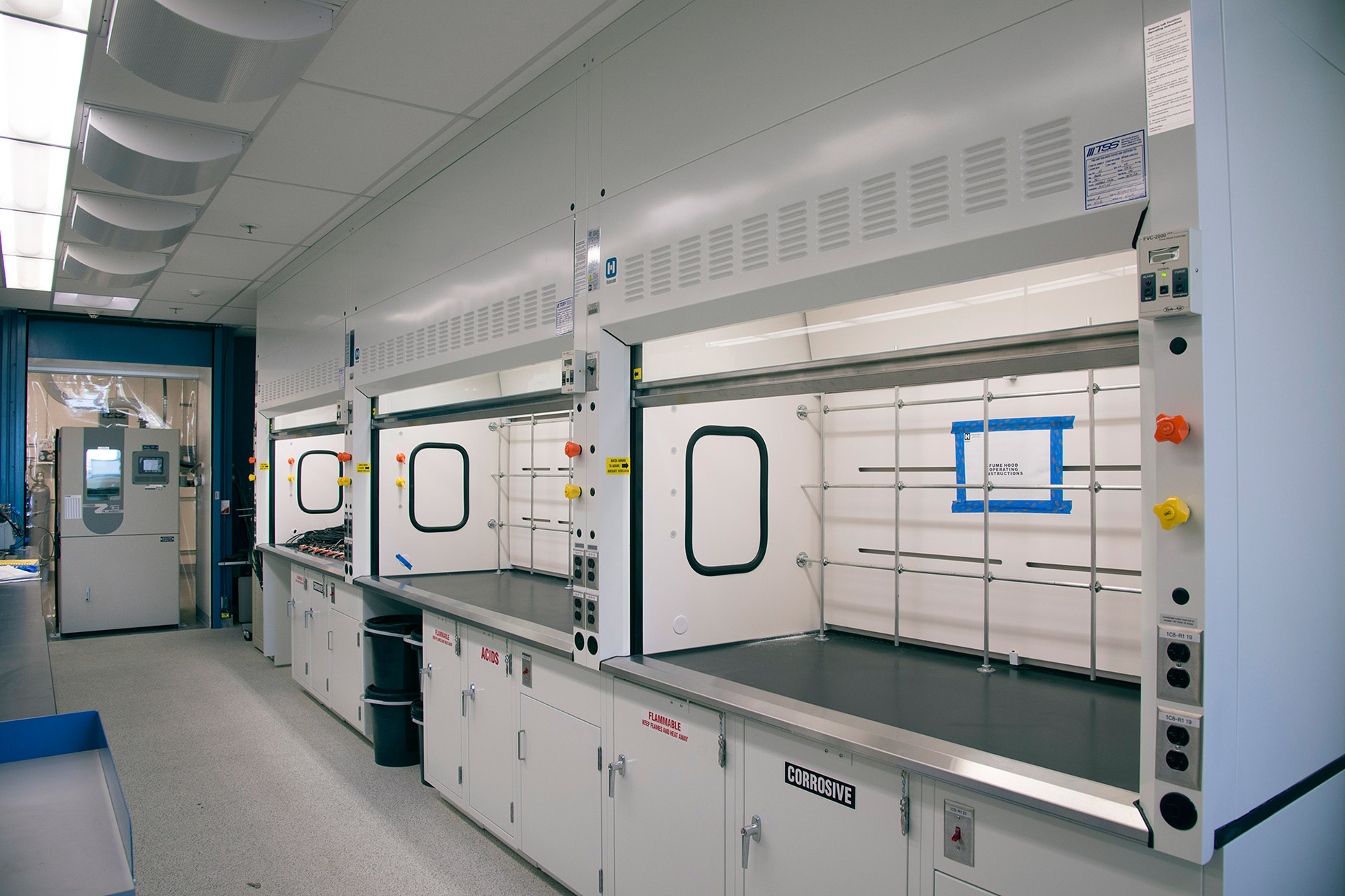 Interior at Lockheed Martin B245 advanced technology facility, lab space