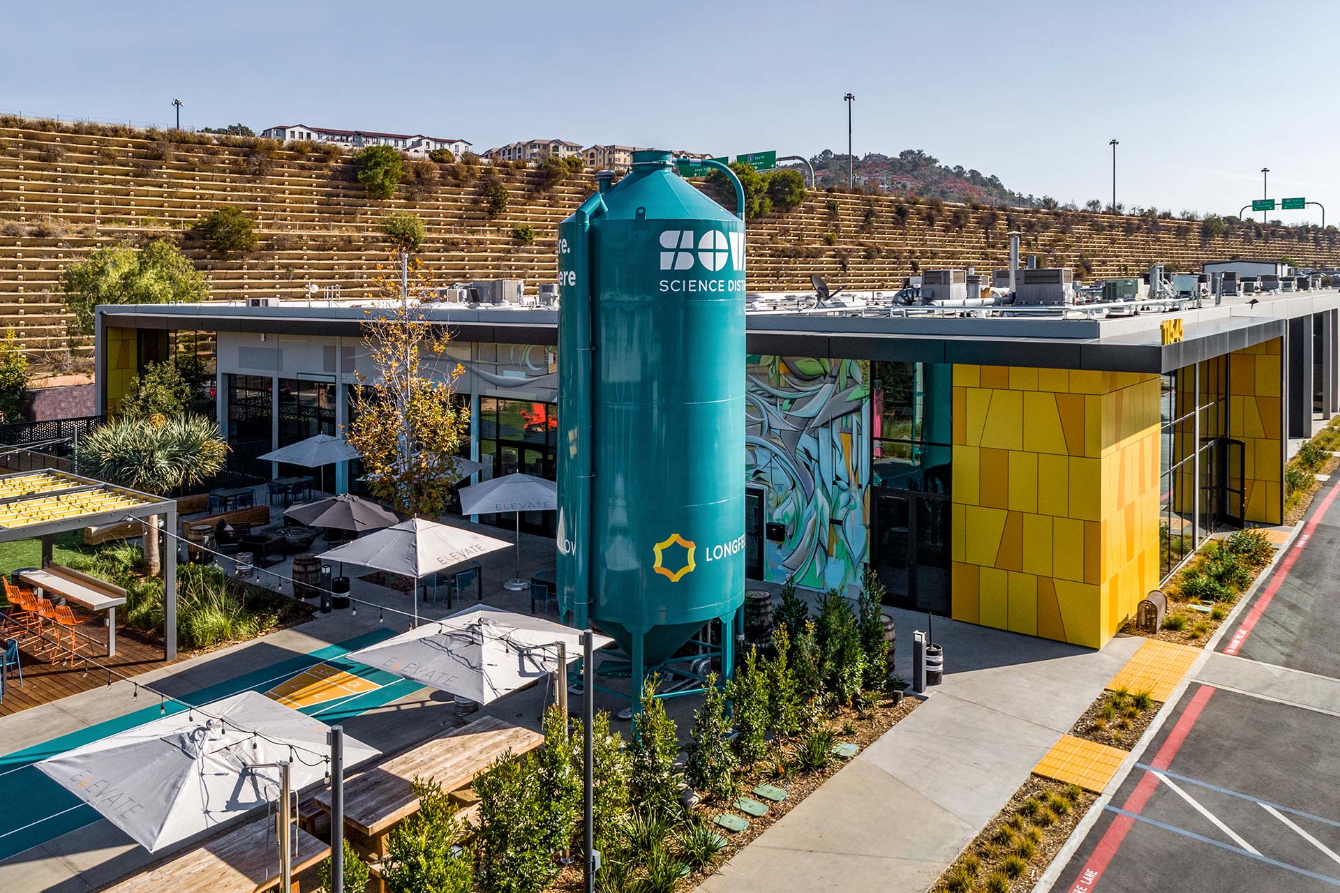 Exterior aerial view at Longfellow SOVA Science District