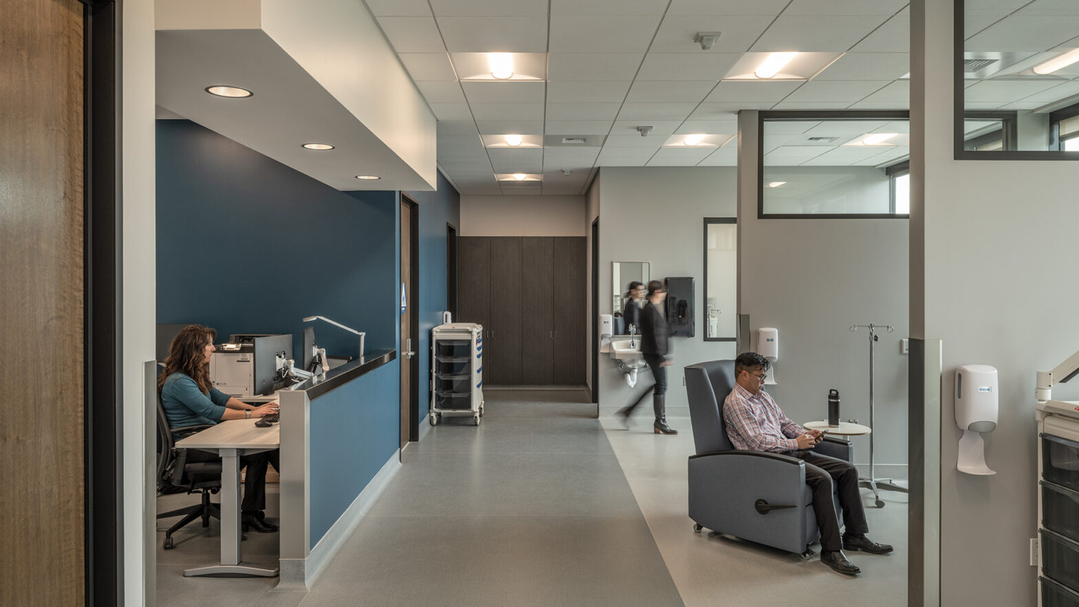 Interior of UCD Health Pharmacy Shared Services Center