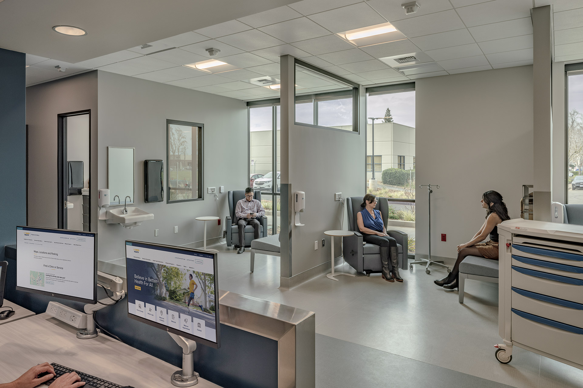 Interior of UCD Health Pharmacy Shared Services Center