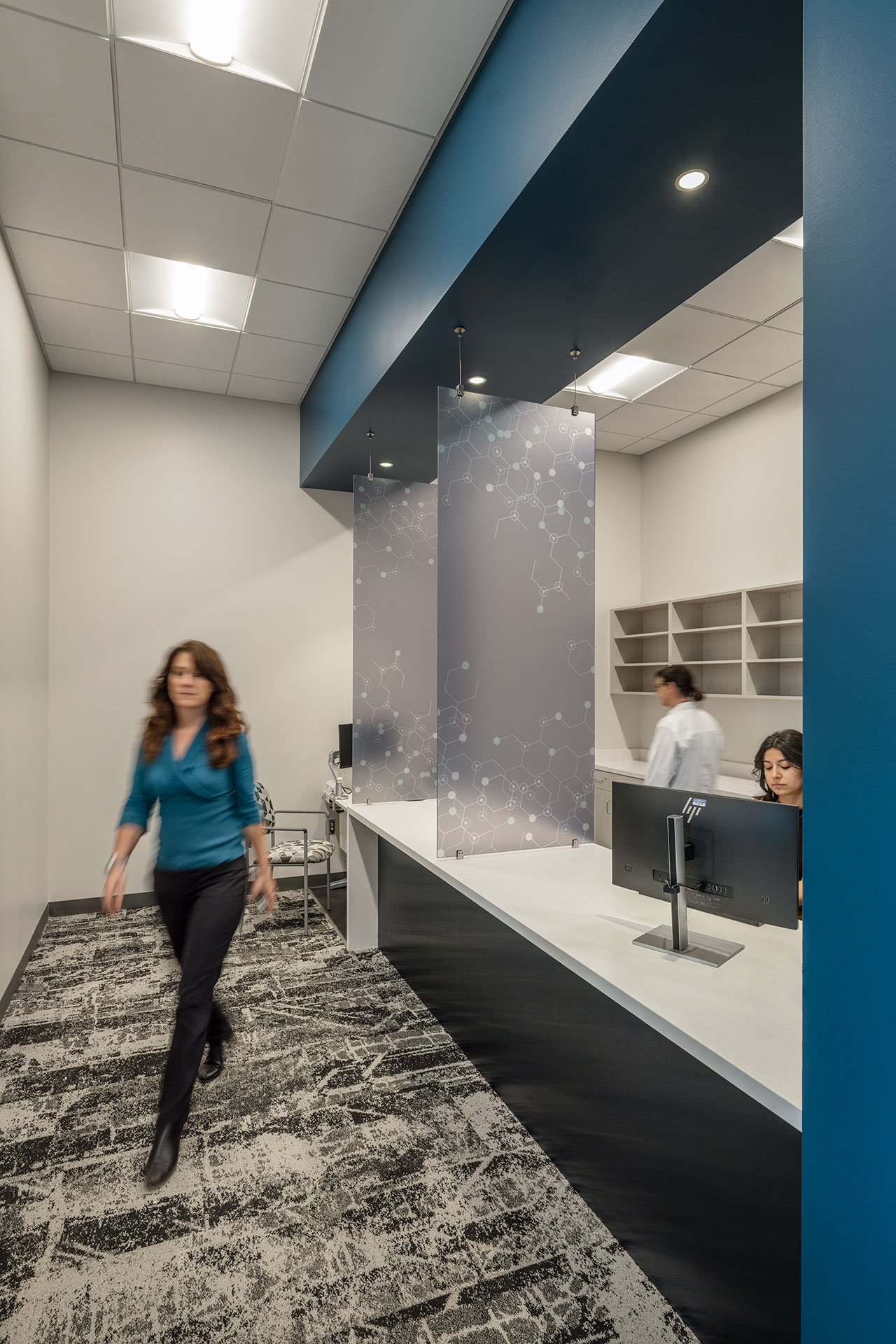 Interior of UCD Health Pharmacy Shared Services Center