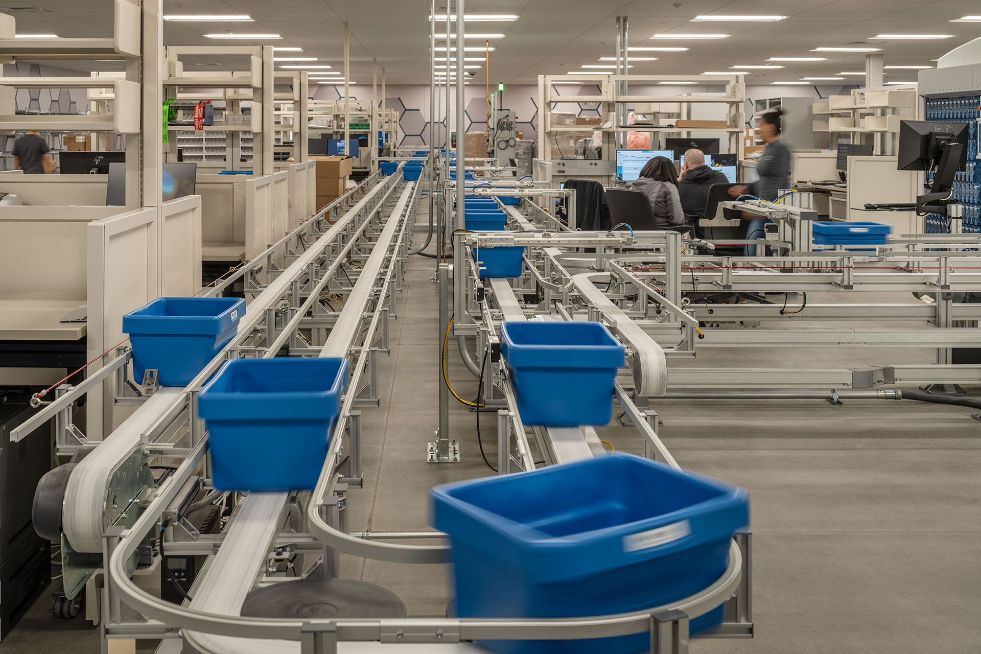 Interior of UCD Health Pharmacy Shared Services Center