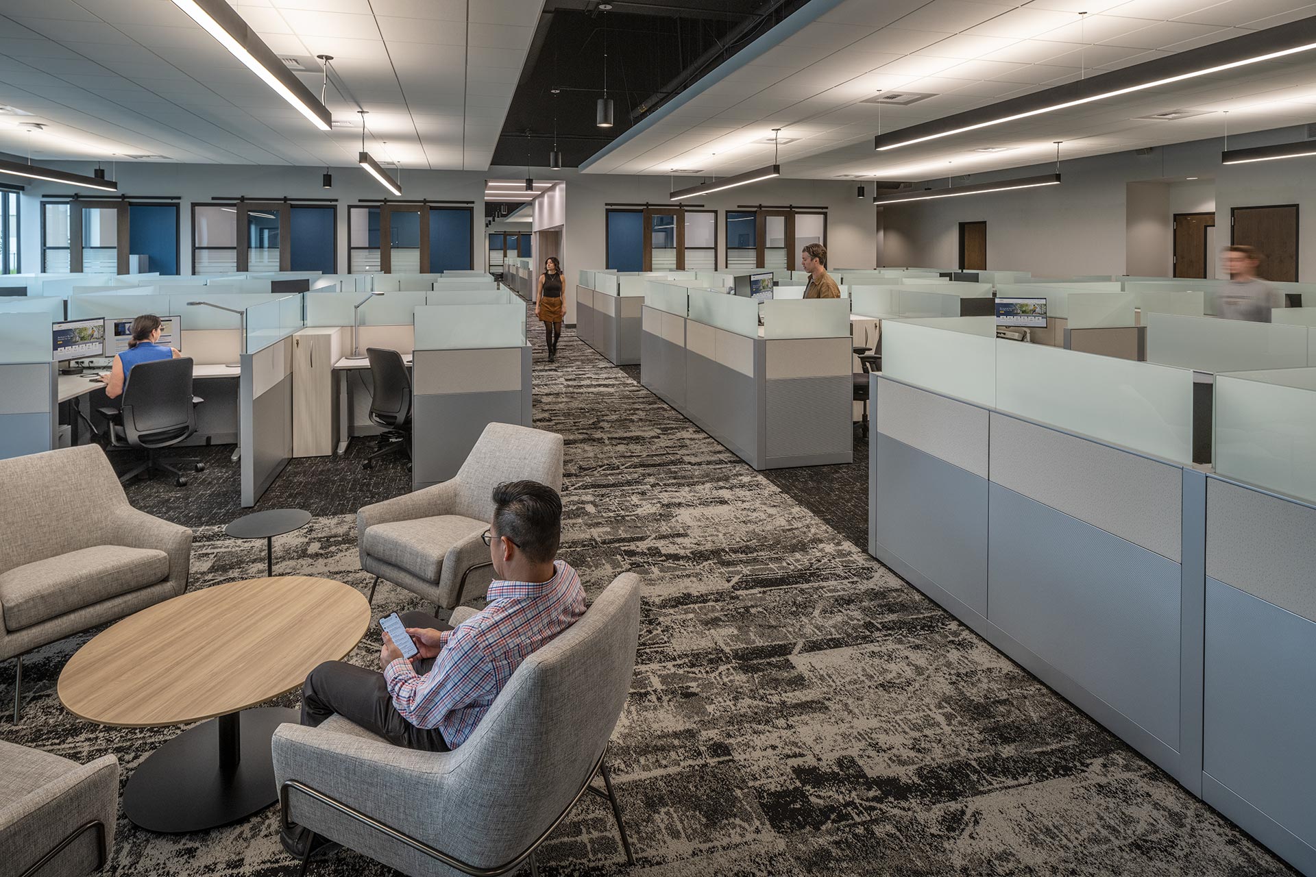 Interior of UCD Health Pharmacy Shared Services Center